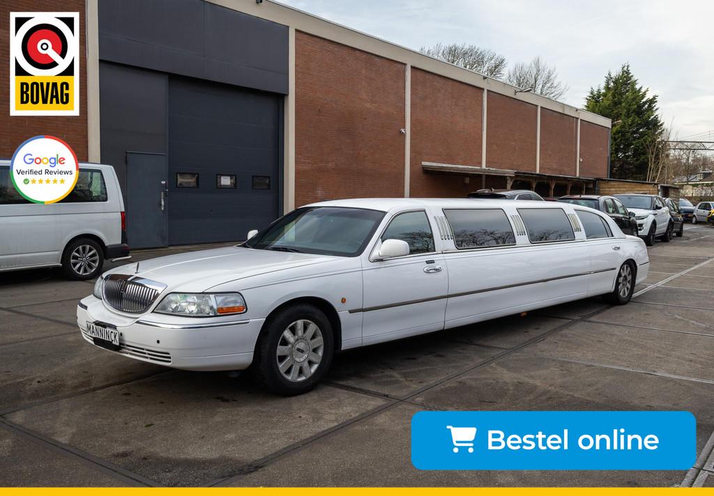 Ford Lincoln town car Limosine|8-persoons|, Auto's, Stof, Gebruikt, 8 cilinders, Met garantie (alle)