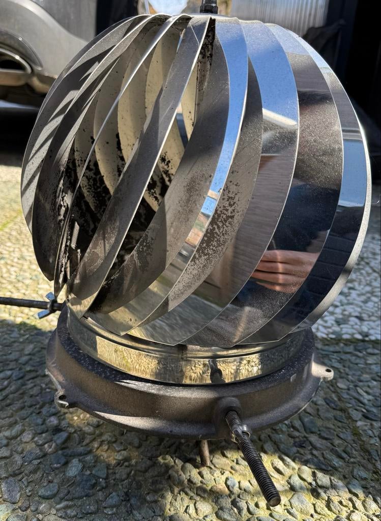 RVS Schoorsteenkap, Ophalen of Verzenden, Gebruikt, Ventilator