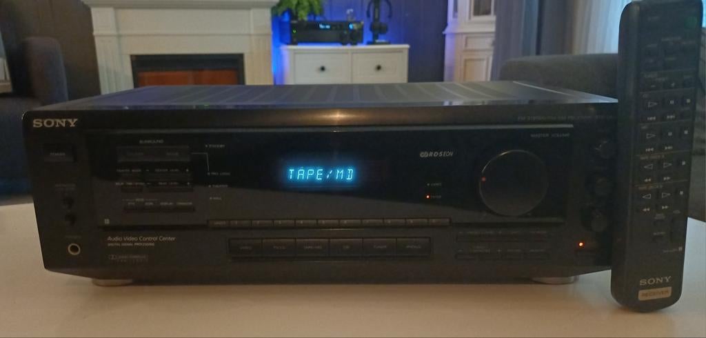 Sony tuner/versterker str - de405, Ophalen, Gebruikt, 60 tot 120 watt, Sony
