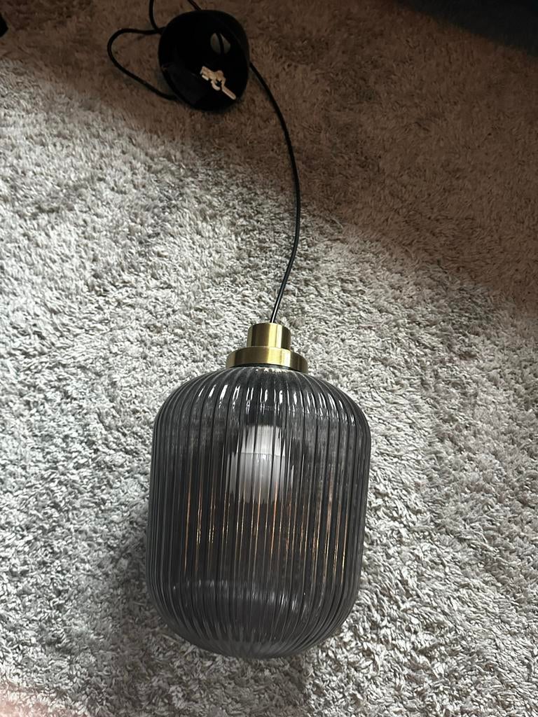 Ikea Solklint hanglamp, nieuwstaat, Huis en Inrichting, Lampen | Hanglampen, Ophalen, Zo goed als nieuw, Glas, Minder dan 50 cm