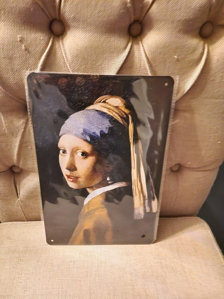 Meisje met de parel wandbord, Ophalen of Verzenden, Nieuw