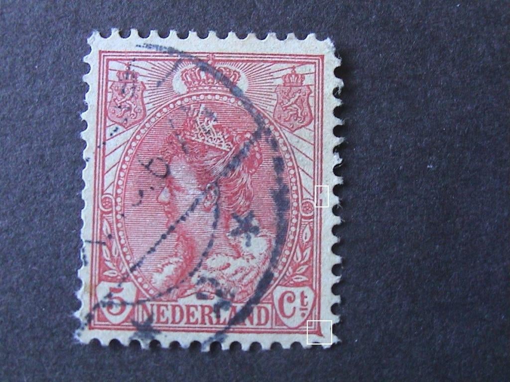 Plaatfout 60 , gestempeld., Verzenden, T/m 1940, Gestempeld