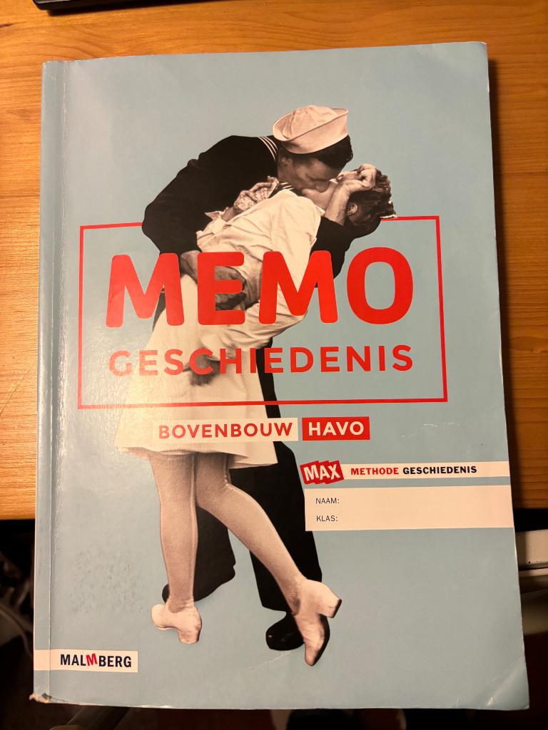 Geschiedenis boek Memo bovenbouw Havo, Boeken, Malmberg, Geschiedenis, HAVO, Ophalen