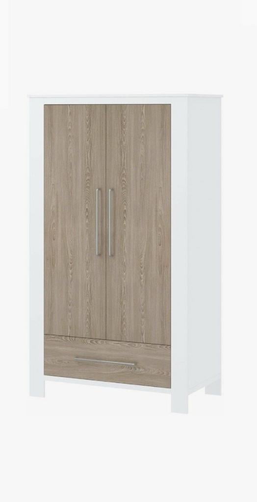 Born Lucky Babykamer Kast Eiken Wit 105 x 53 x 180 cm (LxBxH, Gebruikt, Kast, 50 tot 70 cm, 105 cm of meer