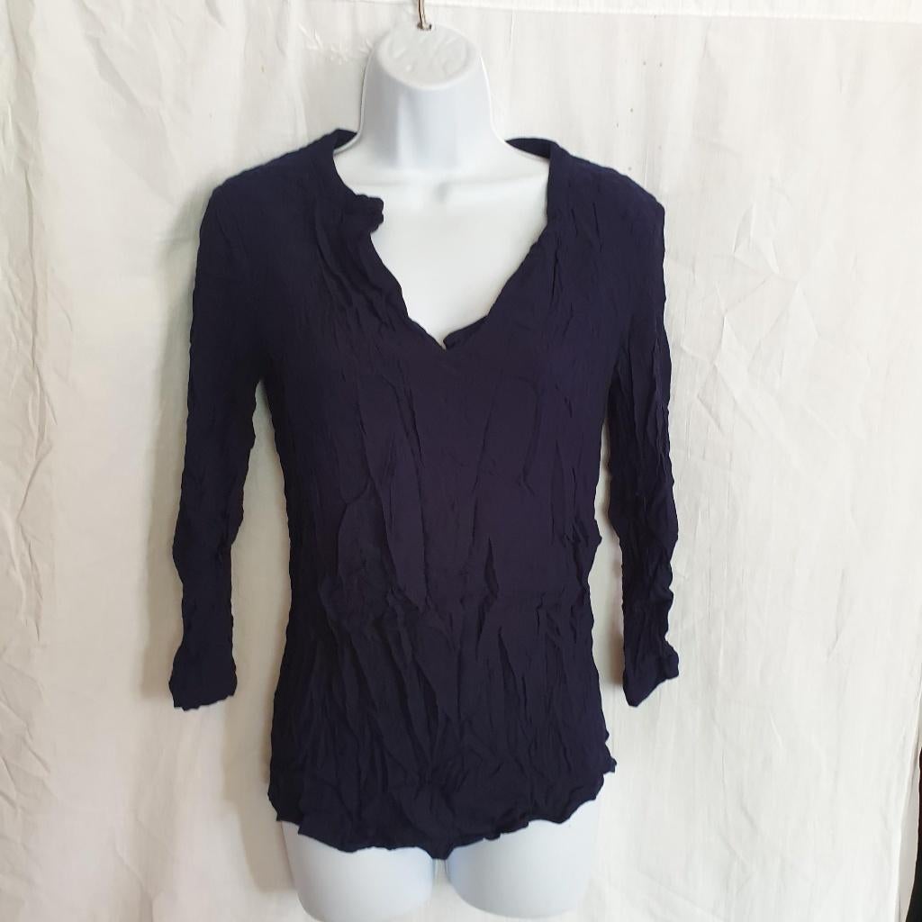 Leuk donkerblauw dames shirtje. mt 36. merk Naf Naf, Blauw, ., Ophalen of Verzenden, Zo goed als nieuw