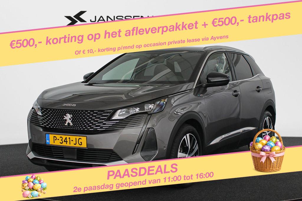 Peugeot 3008 1.6 HYbrid 225 GT SOH 92% / Achteruitrijcamera, Stof, Euro 6, Bedrijf, Grijs