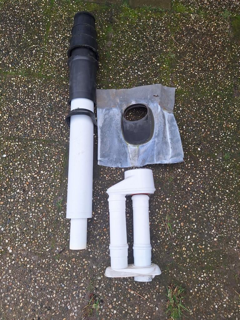 Cox econext rookgasafvoer set met dakdoorvoer, Ophalen, Zo goed als nieuw, Overige typen