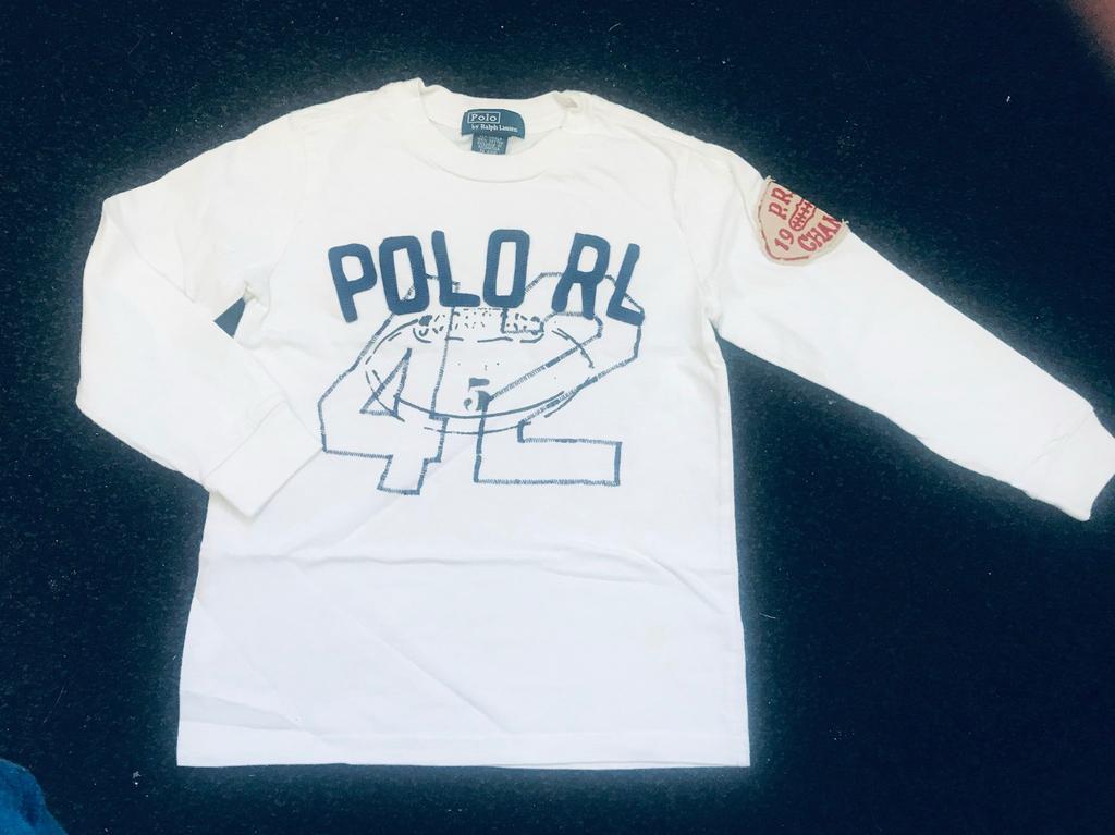 Ralph Lauren Longsleeve T-shirt Maat 116, Verzenden, Zo goed als nieuw, Jongen, Shirt of Longsleeve