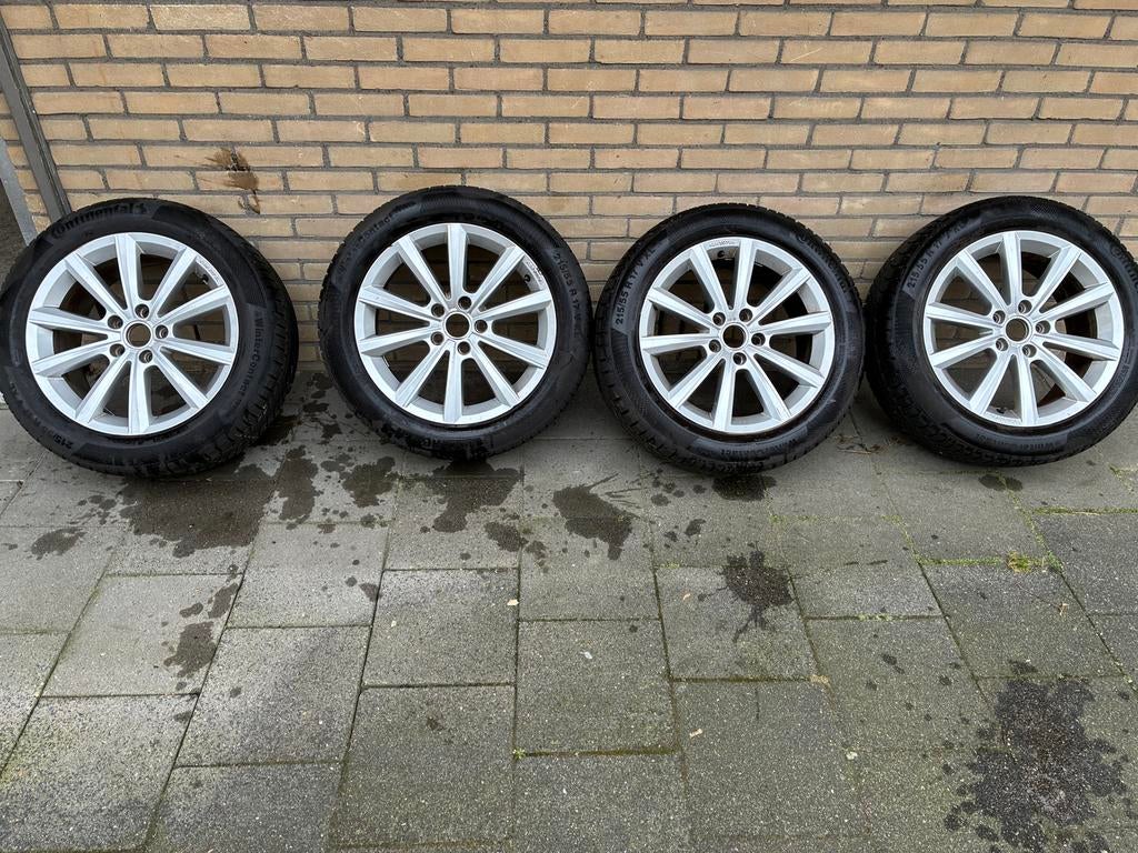 17 inch licht metalen velgen met winterband, Auto-onderdelen, Banden en Velgen, Banden en Velgen, 17 inch, Ophalen of Verzenden