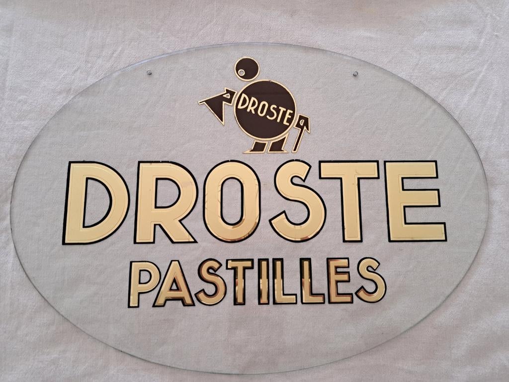 Reclamebord glas droste geen emaille reclame Cassandre, Ophalen, Reclamebord