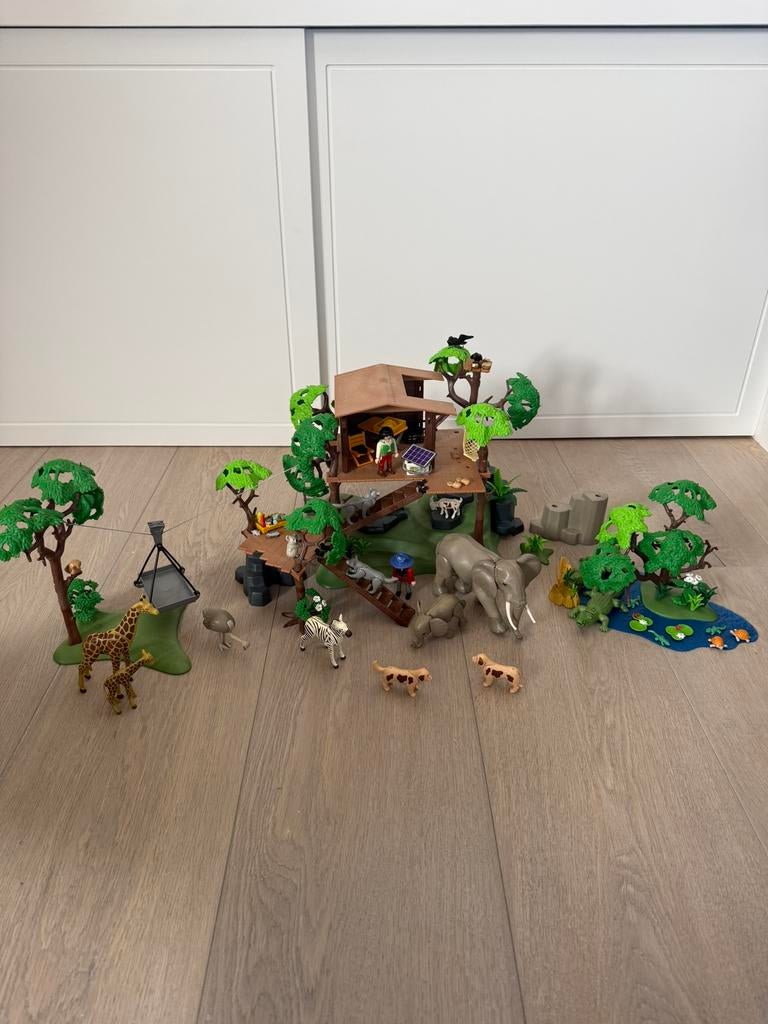 Playmobiel jungle / Safari / boomhut, Kinderen en Baby's, Speelgoed | Playmobil, Ophalen of Verzenden, Zo goed als nieuw, Complete set
