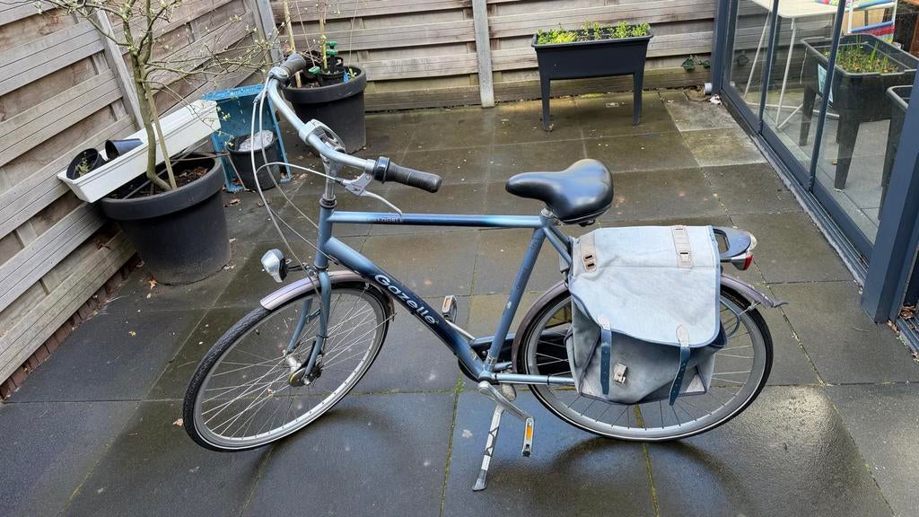 Gazelle fiets met 7 versnellingen en fietstassen, Fietsen en Brommers, Ophalen, Gebruikt, Gazelle, Versnellingen