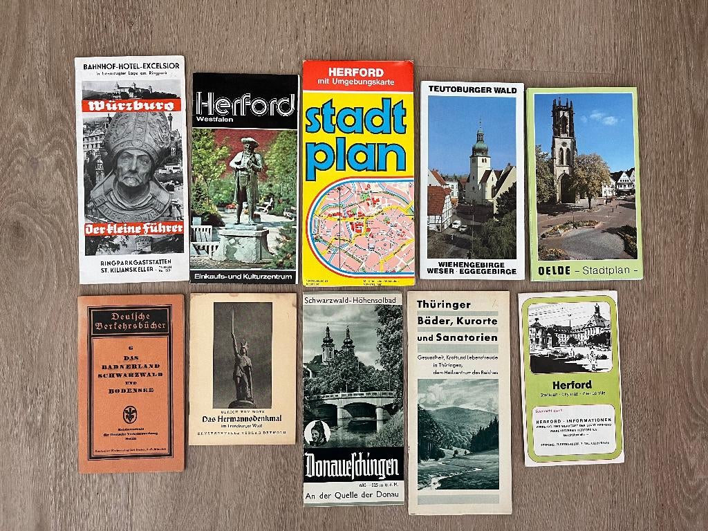 Stadsplattegronden Duitsland 10 stuks, Overige merken, Europa, Ophalen of Verzenden, Zo goed als nieuw