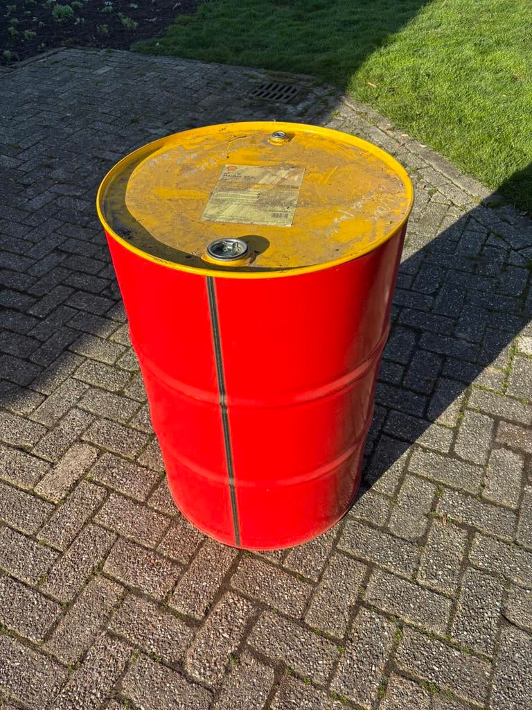 Olie drum 208ltr, Ophalen, Zo goed als nieuw, Vuurton