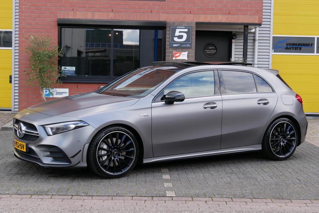 Mercedes-Benz A-klasse AMG 35 4MATIC Premium Plus pano. scha, Automaat, Gebruikt, Euro 6, 4 cilinders