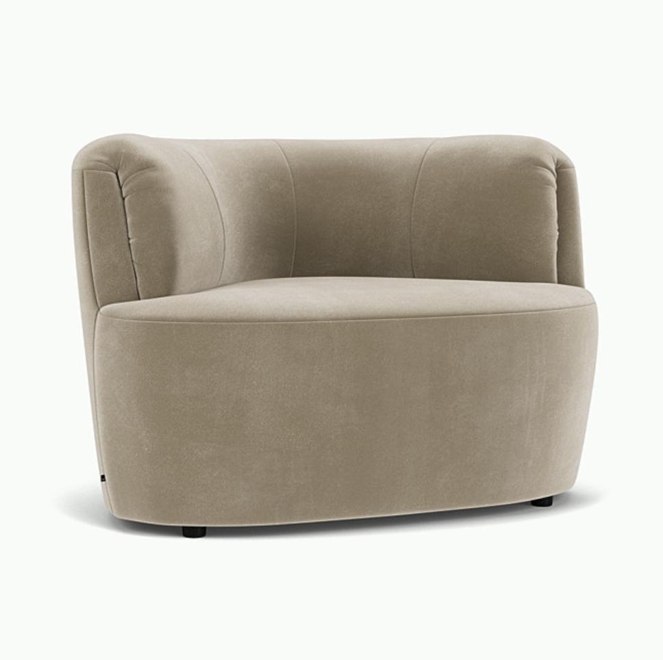 Fauteuil Huf beige - Fést Amsterdam, Huis en Inrichting, Fauteuils, Nieuw, Stof, 100 tot 125 cm, 75 tot 100 cm, Ophalen of Verzenden