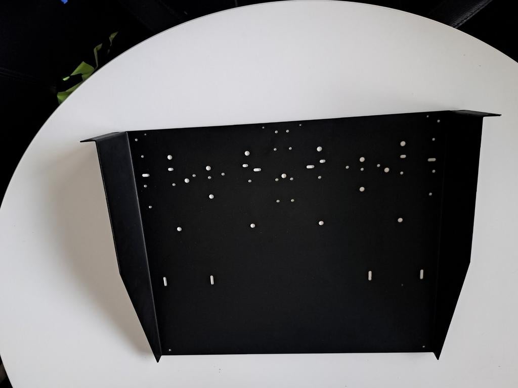 19 inch inlay 2HE - 36,8 mm diep 2 x, Ophalen of Verzenden, Zo goed als nieuw, Audio