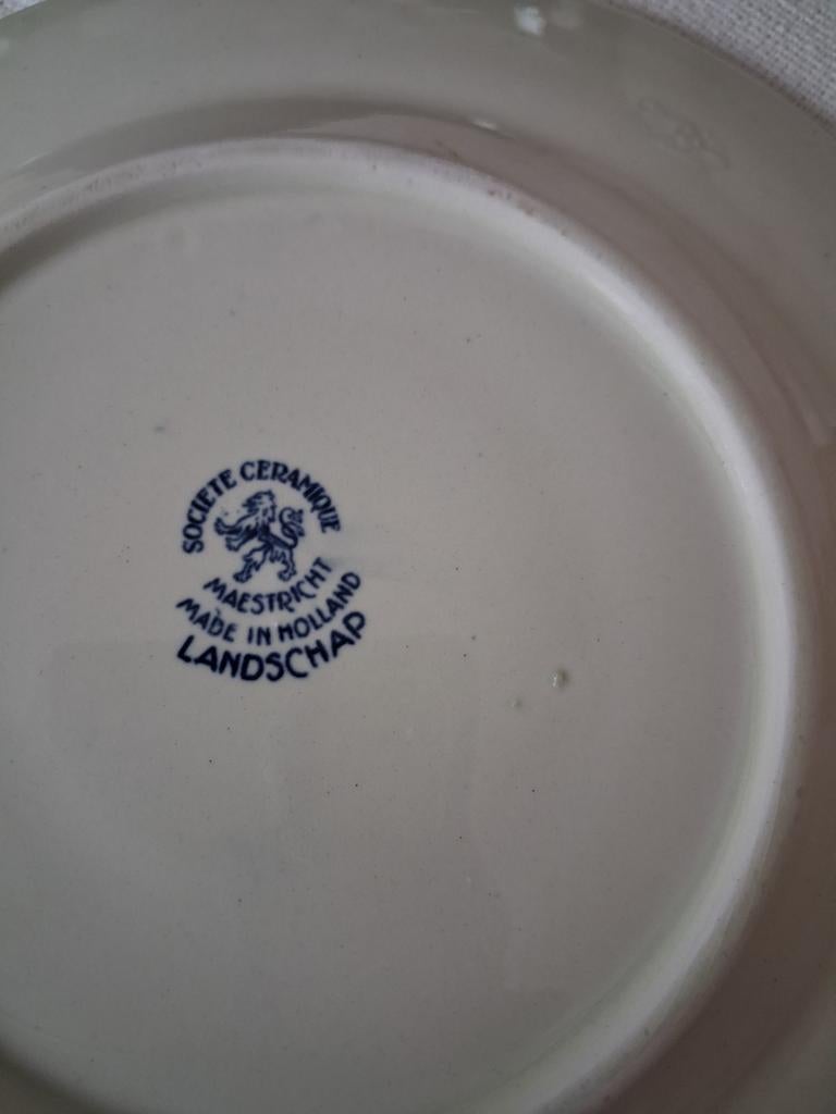 Maestricht ceramique vintage borden, Antiek en Kunst, Ophalen of Verzenden