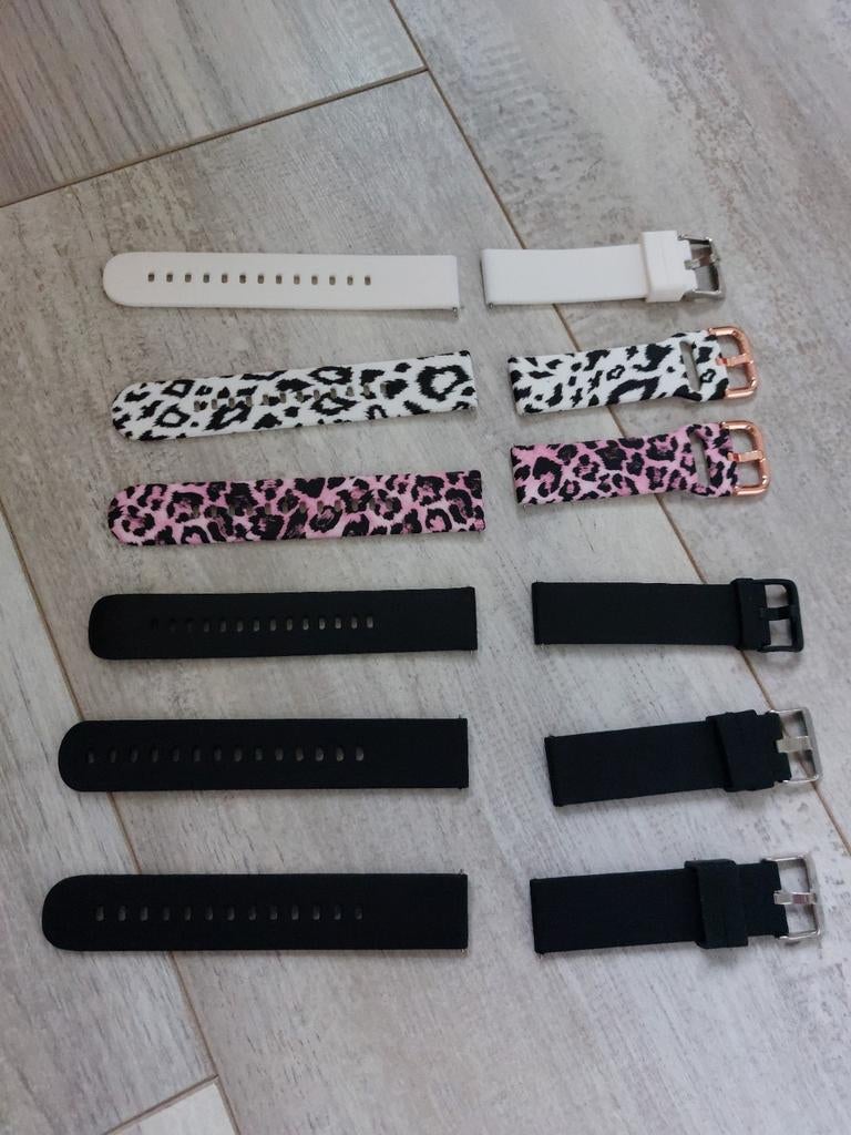 Horloges bandjes diverse, Sieraden, Tassen en Uiterlijk, Smartwatches, Ophalen of Verzenden, Zo goed als nieuw, Zwart, Android