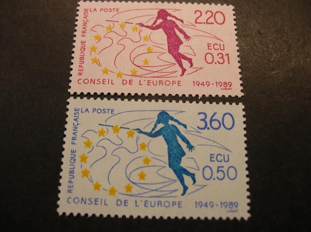 Cept/Verenigd Europa Frankrijk 1989 meeloper dienst, Ophalen of Verzenden, Overige landen, Postfris