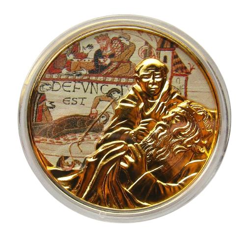 ** Prachtige Medal The Battle of Hastings 1610 - GOLD *, Verzenden, Goud, Buitenland