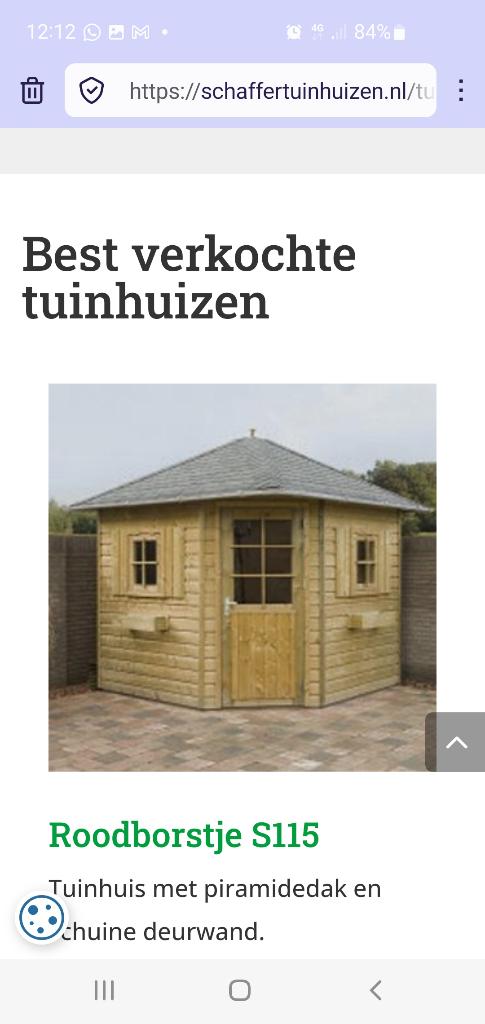 Tuinhuis, Tuin en Terras, Tuinhuizen, Ophalen, Tuinhuis, 250 tot 500 cm, 2 ramen