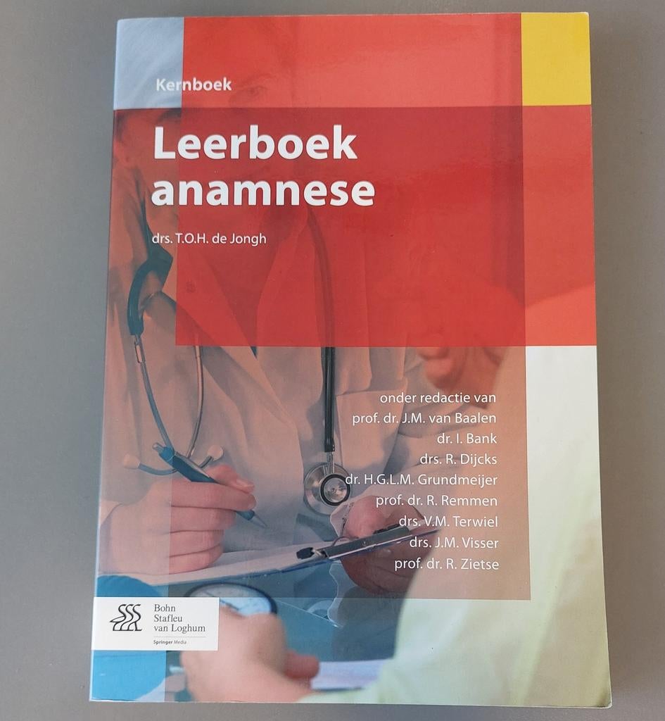 Medisch - Kernboek - Leerboek anamnese, Boeken, Ophalen of Verzenden, Zo goed als nieuw, Diverse auteurs, Overige wetenschappen