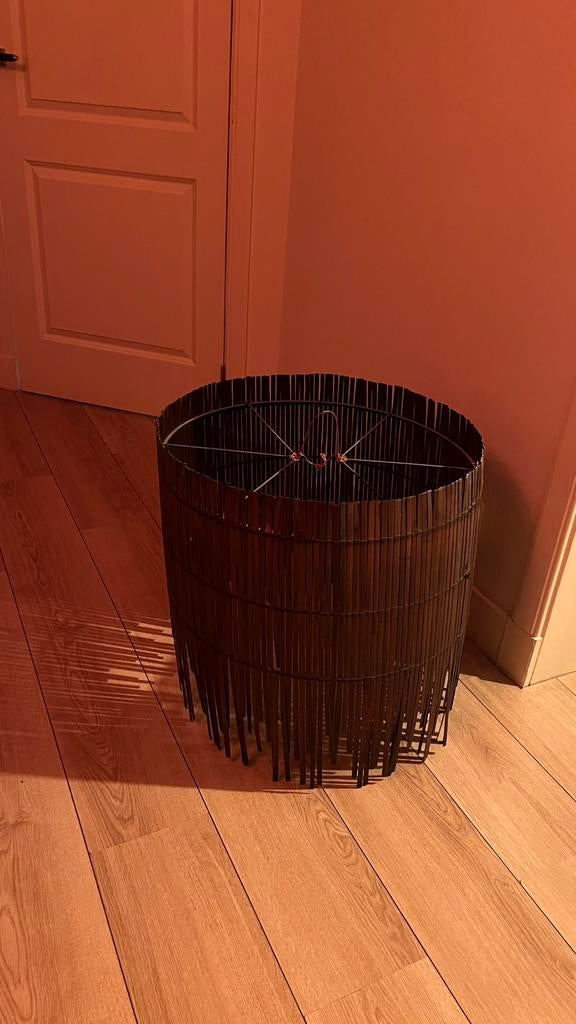 Lampenkap bruin, Ophalen, Zo goed als nieuw, Bruin, Rond