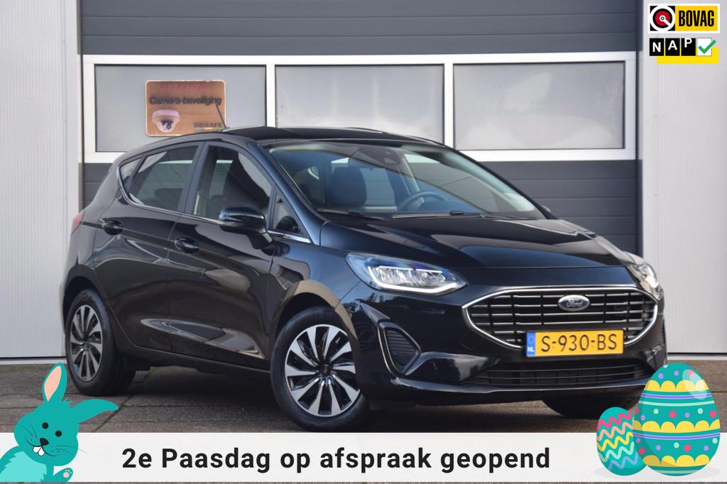 Ford Fiesta 1.0 EcoBoost Hybrid Titanium + NAVIGATIE/DRAADLO, Voorwielaandrijving, Gebruikt, 1133 kg, Origineel Nederlands