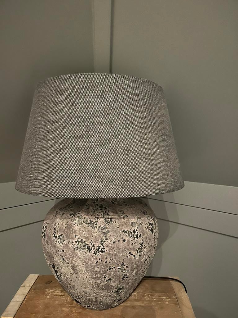 grote kruiklamp Brynxz met grijze kap, Huis en Inrichting, Ophalen, Zo goed als nieuw