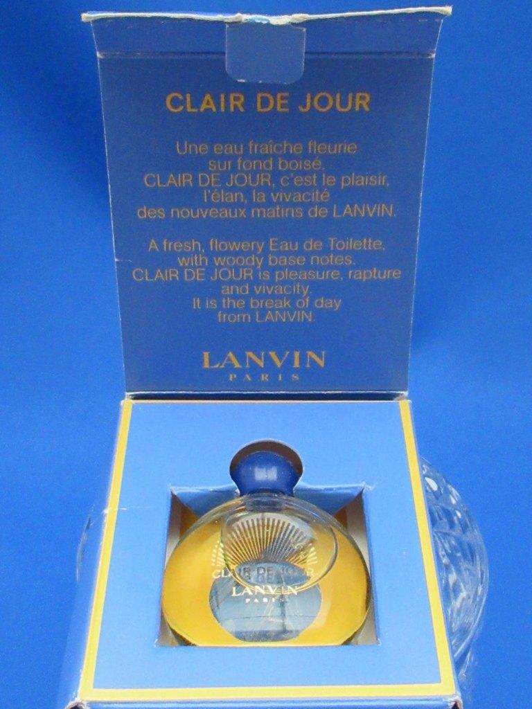 Mini - LANVIN - Clair de Jour - 4ml - edt - 4,1cm, Ophalen of Verzenden, Zo goed als nieuw, Miniatuur, Gevuld