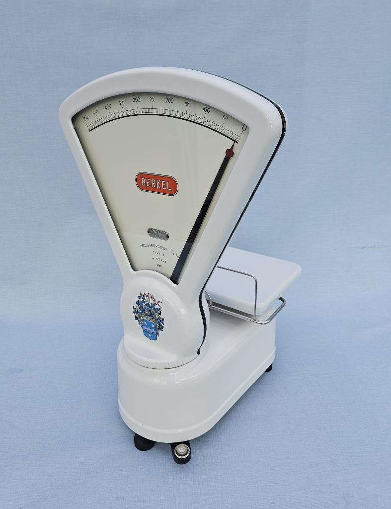 Berkel emaille weegschaal type L uit 1958 - Stella Duce, Winkelweegschaal, Ophalen of Verzenden, Gebruikt, Minder dan 10 kg