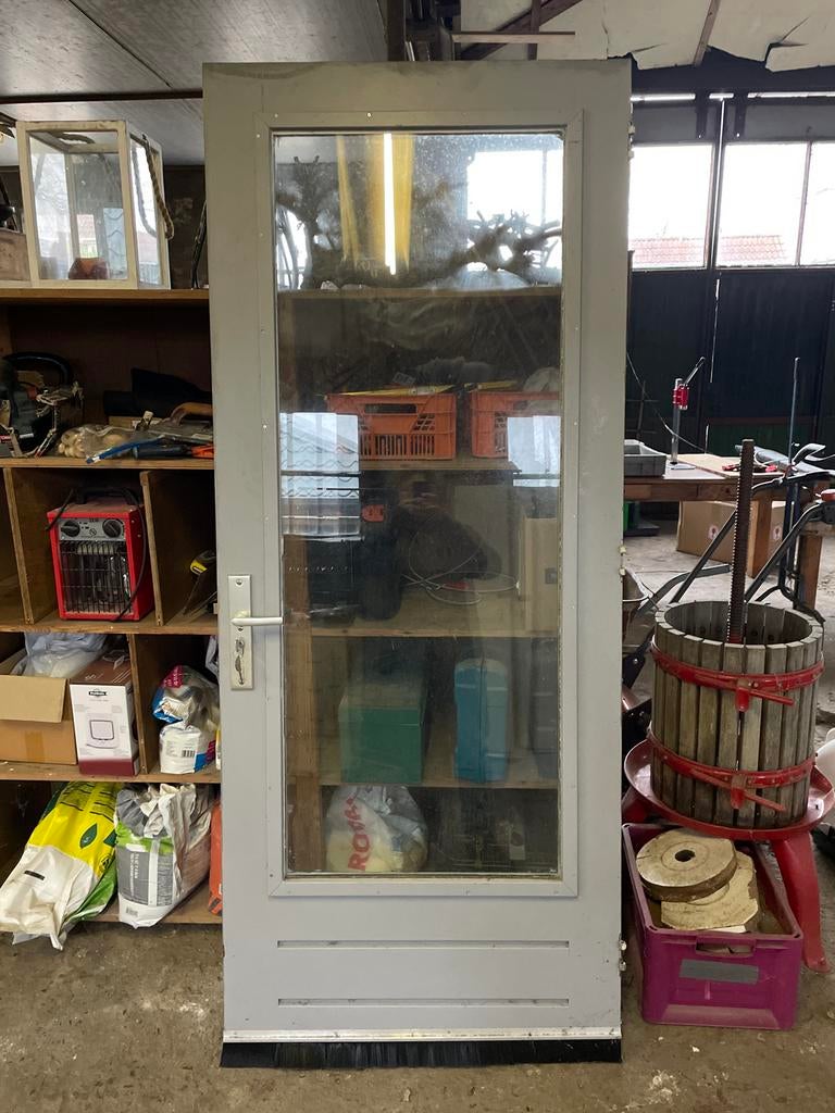 Gebruikte buitendeur met glas, Ophalen, Gebruikt, 80 tot 100 cm, Buitendeur