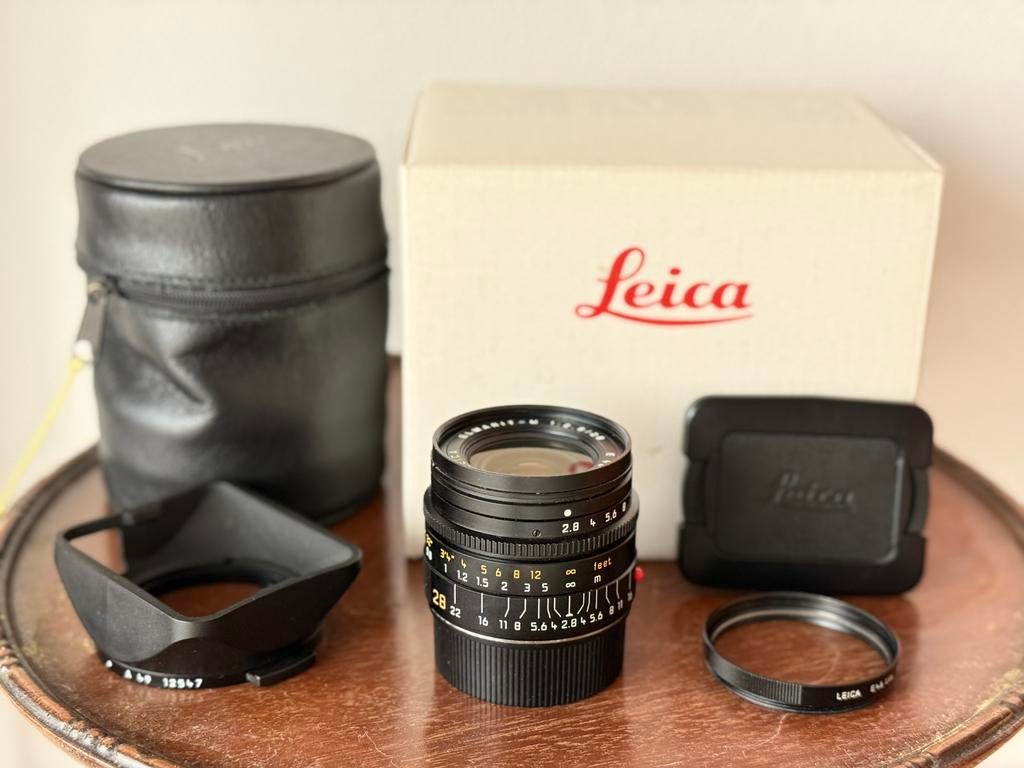 Leica 28mm Elmarit-M 2.,8 v4 pre-asph, Audio, Tv en Foto, Fotografie | Lenzen en Objectieven, Ophalen, Zo goed als nieuw, Groothoeklens