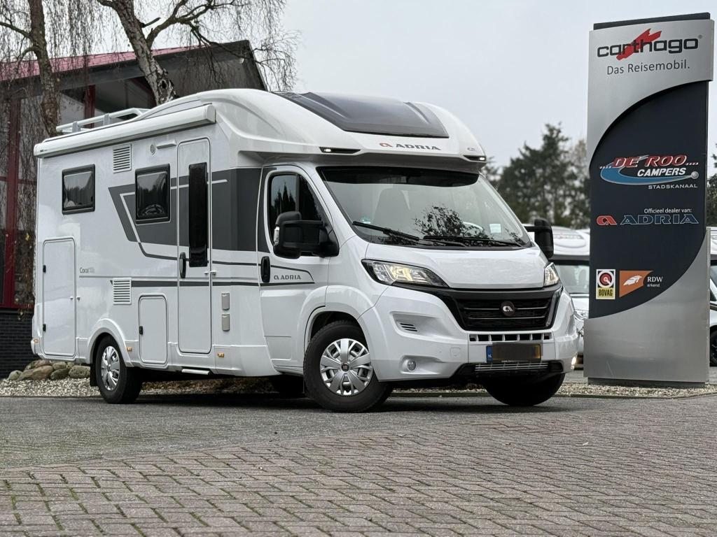 Adria Coral 600 SL - LEVEL-AUTOMAAT-LENGTEBEDDEN, Automaat, Standaard zit, Fiat, Tot en met 2