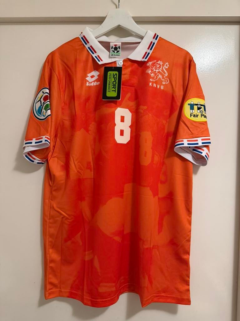 EK’96 Lotto Nederlands elftal shirt Edgar Davids maat L, Maat L, Ophalen of Verzenden, Nieuw, Shirt