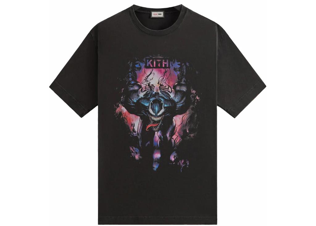 Kith X Marvel Symbiote Vintage Tee Black | M, Kleding | Heren, Kith, Maat 48/50 (M), Zwart, Nieuw