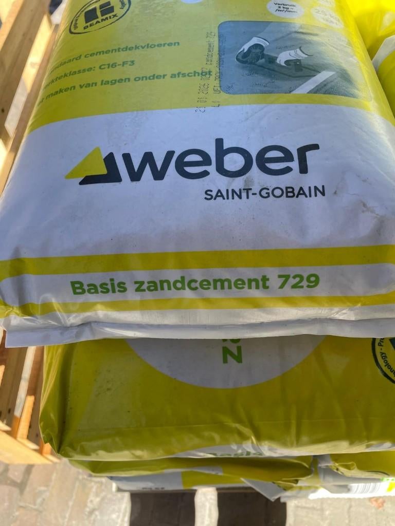 Weber zandcement 729  38x, Ophalen, Nieuw, Overige typen