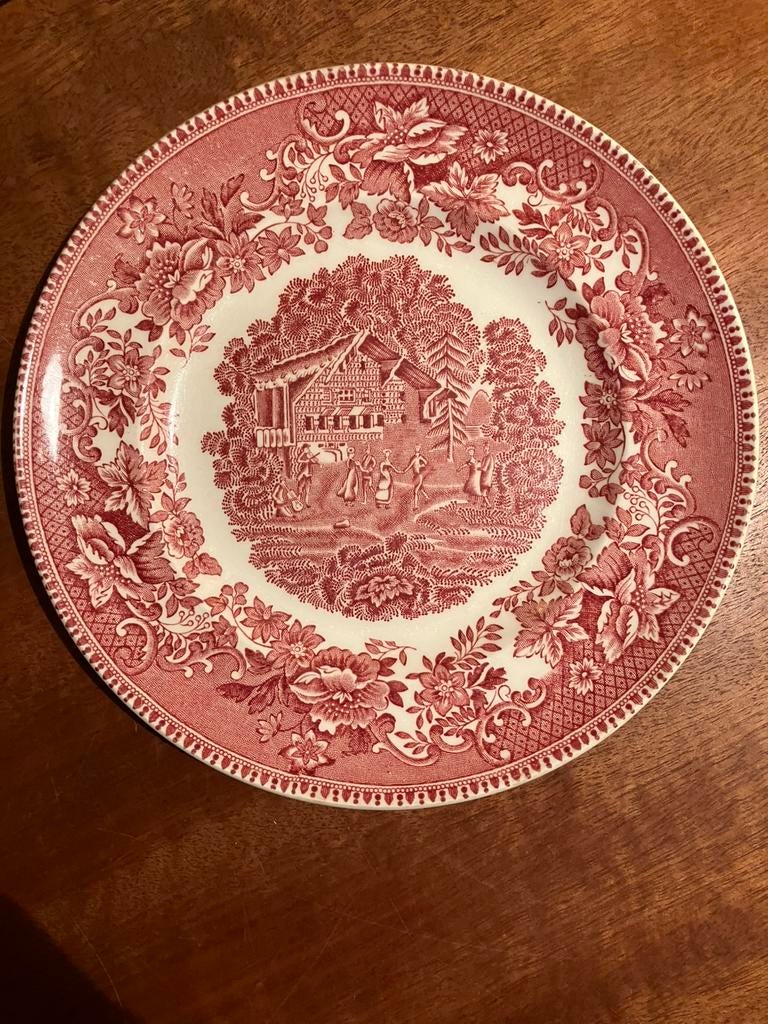 1 bordje 20 cm Staffordshire Avon Cottage Royal Tijnstall, Ophalen of Verzenden