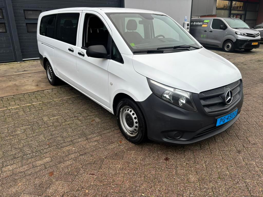Mercedes-Benz Vito Extra lang 1.6CDI Tourer2017 9 PERS EURO6, Voorwielaandrijving, Stof, 255 €/maand, Wit