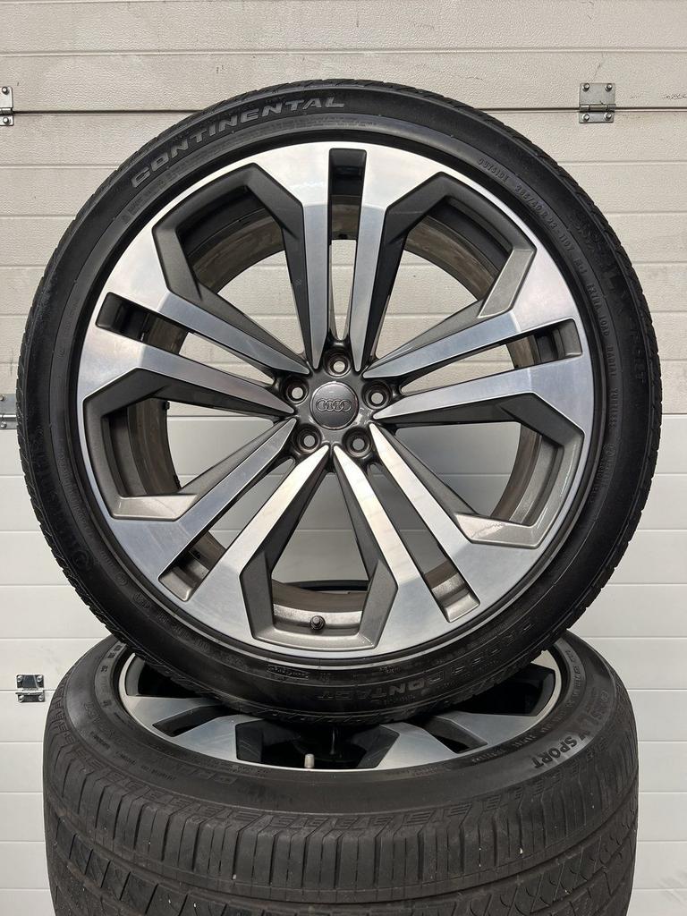 22” AUDI Q7 SQ7 Q8 SQ8 ETRON VELGEN ZOMERBANDEN ORIG, Gebruikt, -, 285 mm, -
