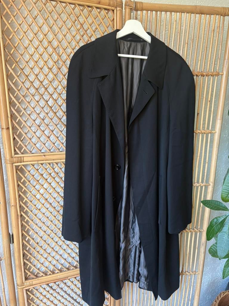 JOOP pure wollen trenchcoat zwart 54, Ophalen of Verzenden, Zo goed als nieuw, Maat 52/54 (L), Zwart