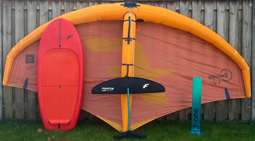 F-One Wingfoil Set. Klaar om direct te shinen op het water!, Watersport en Boten, Ophalen of Verzenden, Zo goed als nieuw