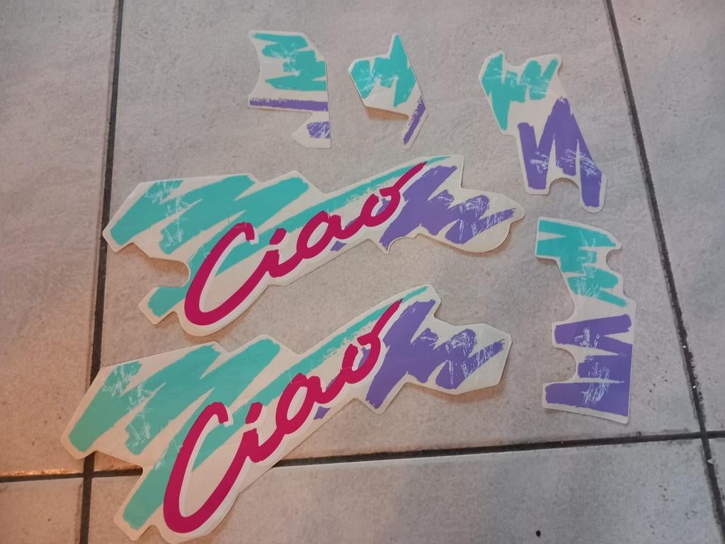 Vespa Ciao stickers set - Retro design, Ophalen of Verzenden, Nieuw, Overige typen, Vespa