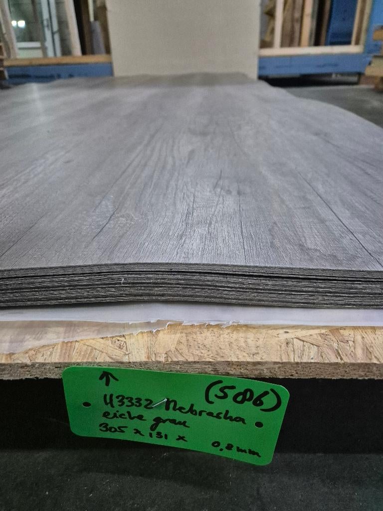 HPL fineer platen grijs eiken 305x131cm ( 586 ), Ophalen, Gebruikt, Nb, Nb