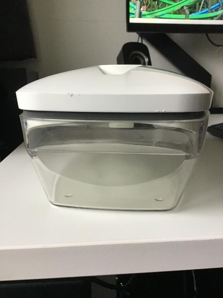 vacuüm bewaarbak, Huis en Inrichting, Keuken | Tupperware, Ophalen of Verzenden, Zo goed als nieuw, Wit, Overige typen