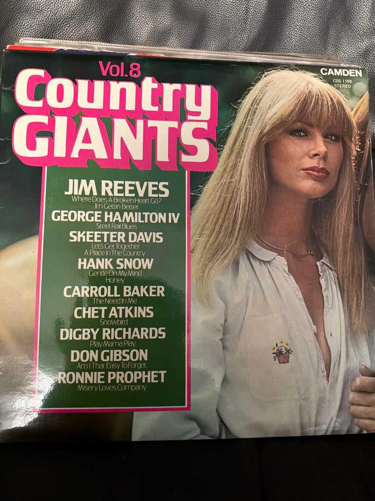 T3. Country Giants Vol. 8 LP - Diverse Artiesten (Vinyl), Ophalen of Verzenden, Gebruikt, 12 inch
