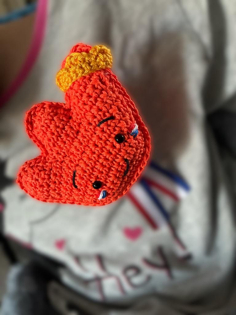 Gehaakte broche, Ophalen of Verzenden, Zo goed als nieuw, Haken, Overige typen