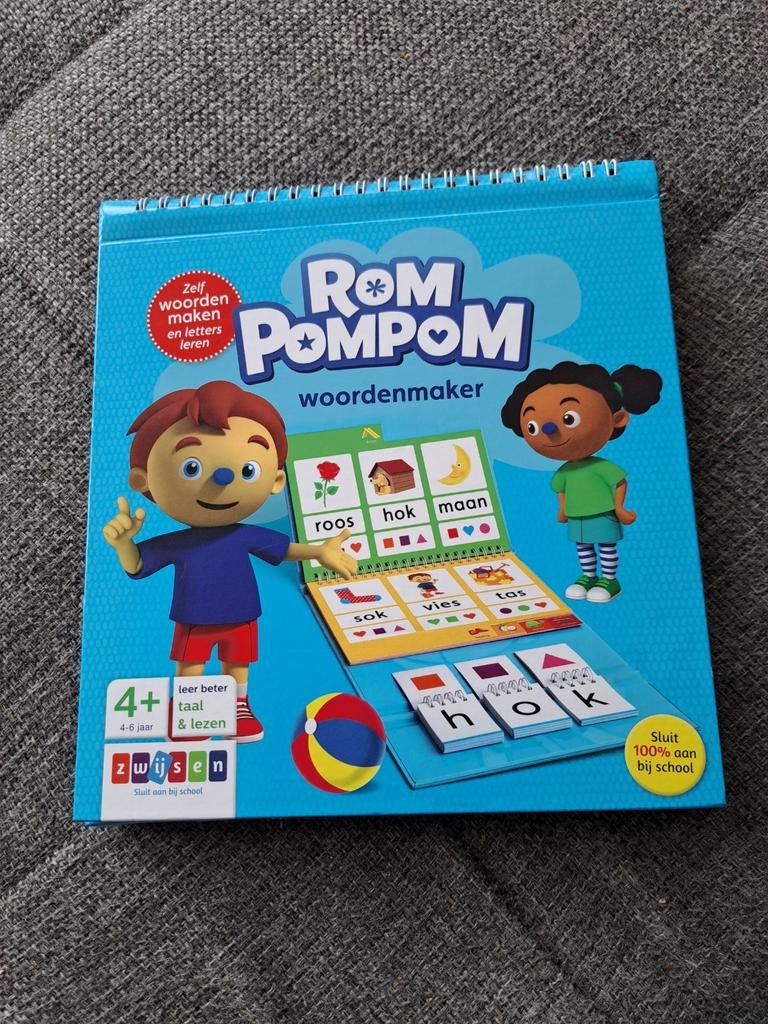 Rompompom Woordenmaker - Leer Zelf Woorden Maken, Ophalen of Verzenden, Zo goed als nieuw, Taal en Lezen