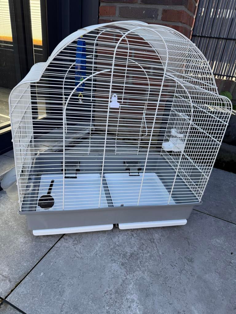 Vogelkooi, Ophalen of Verzenden, Gebruikt, Aluminium, Vogelkooi